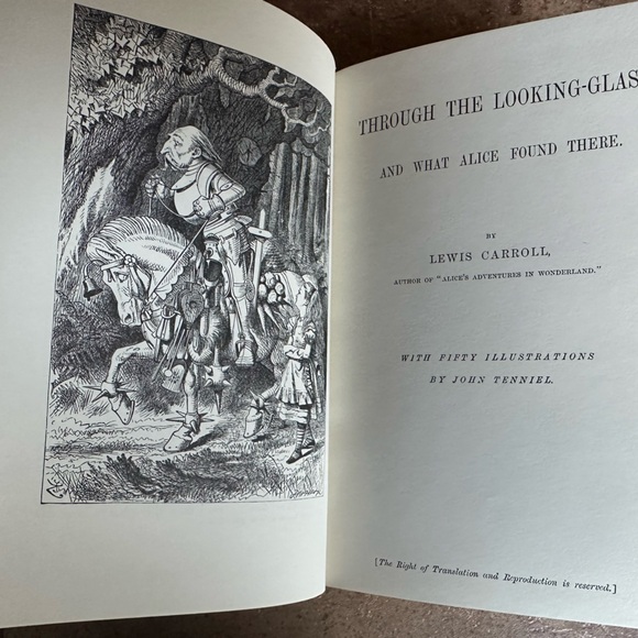 Antique Through the Looking Glass (sequel to Alice in Wonderland MacMillan - Picture 7 of 10
